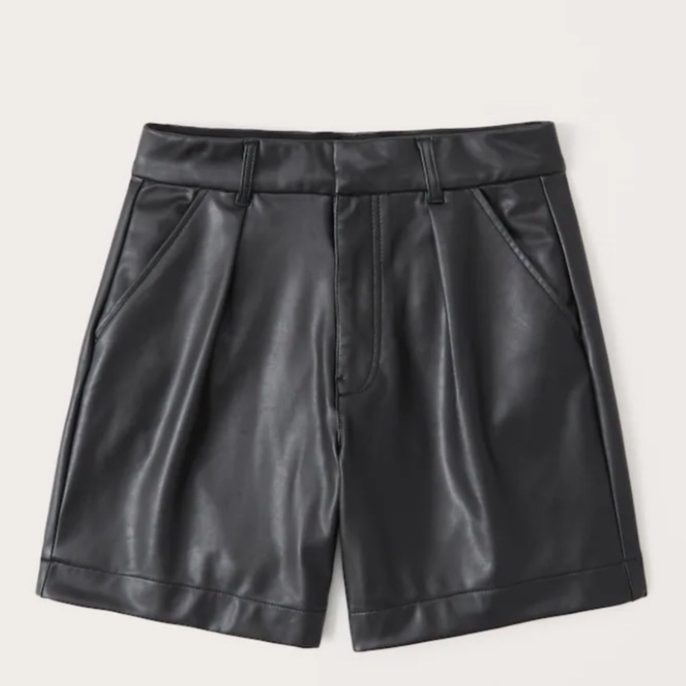 Abercrombie Vegan Leather Shorts